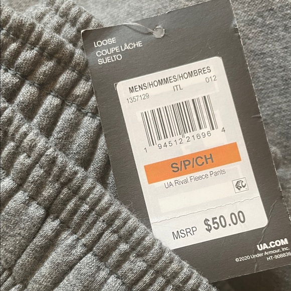 Under Armour Mens Sweatpants - Blue, Gray, Black - Picture 8 of 8